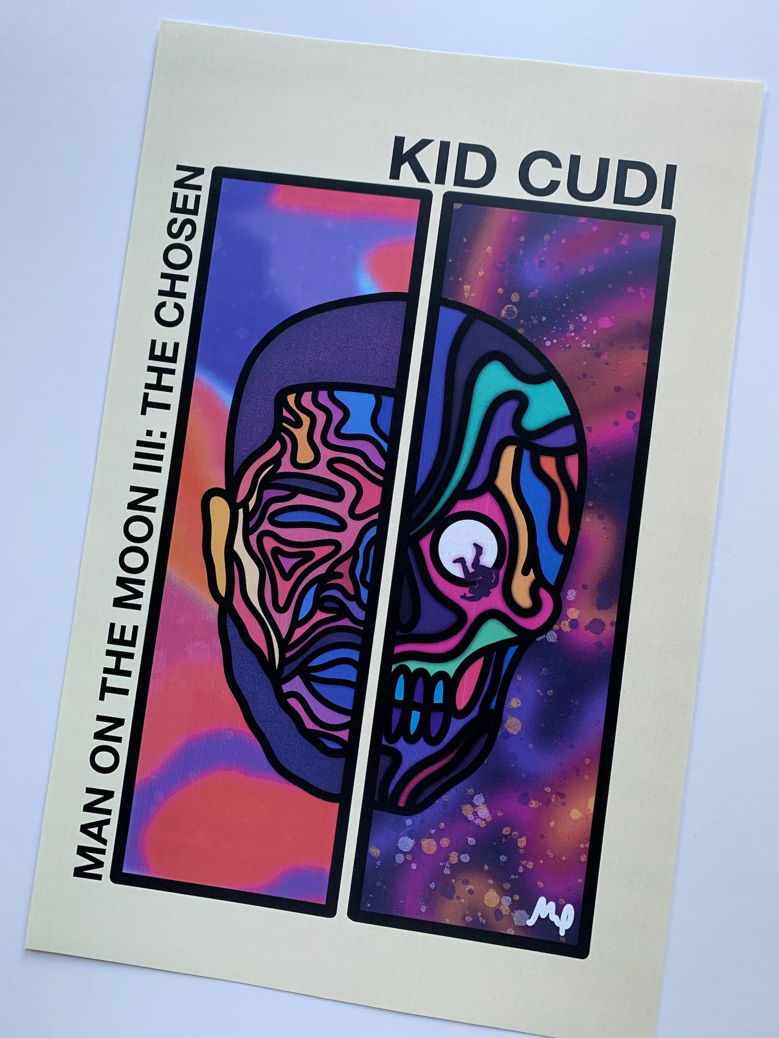 Kid Cudi Poster // Man on The Moon III the Chosen One Poster Etsy