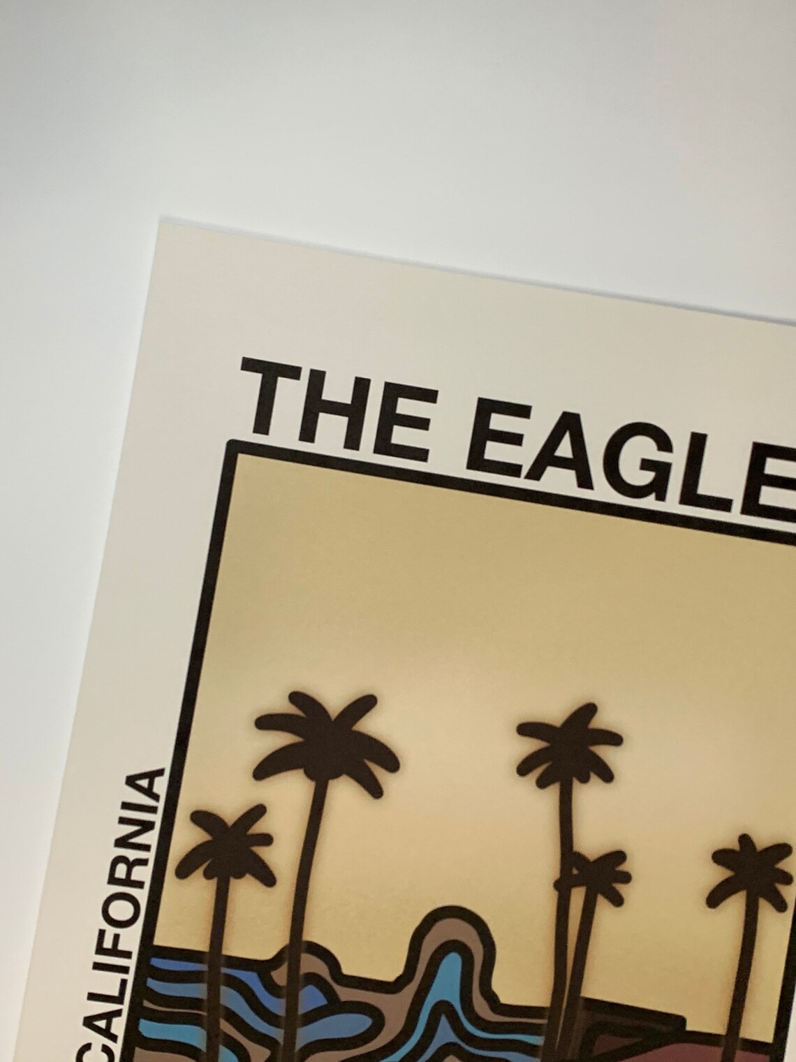 The Eagles Poster // Hotel California Poster // The Eagles Etsy