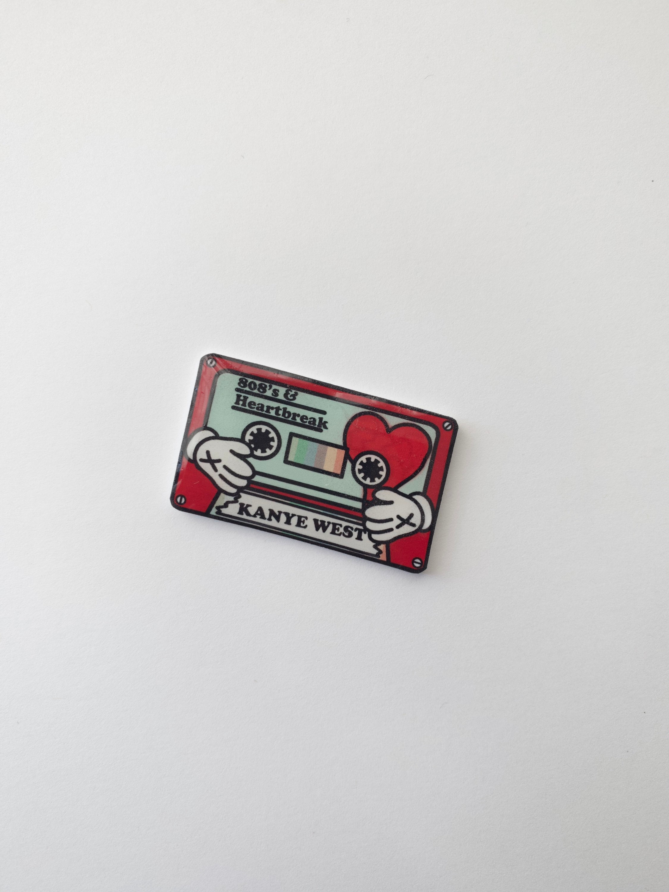 Kanye West Pin // Kanye West 808s & Heartbreak Cassette Pin | Etsy