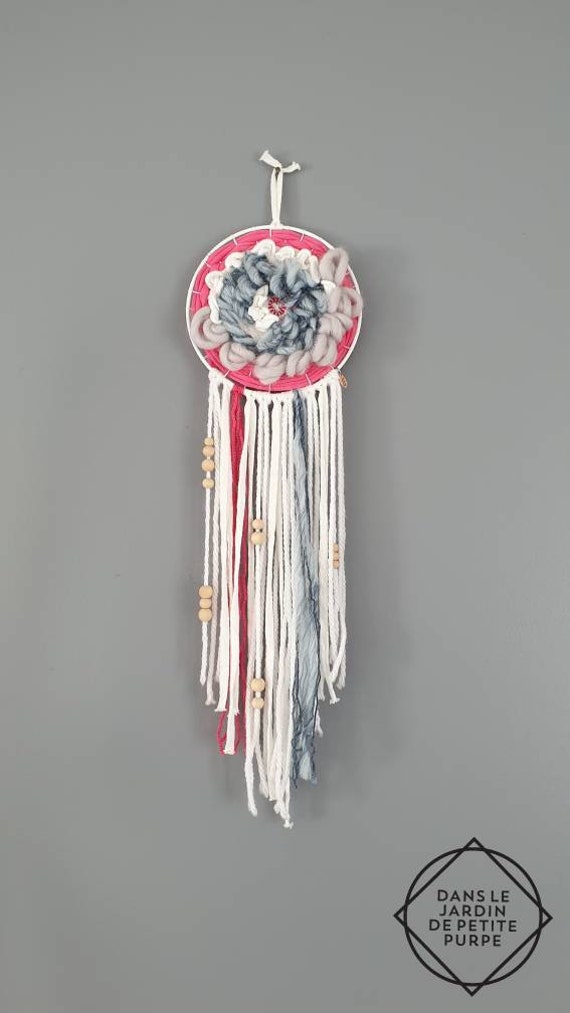 Attrape Rêves Dreamcatcher - Macramé Décoration Murale Bohème, Ethnique, Fait Main Mariage Pretty Be