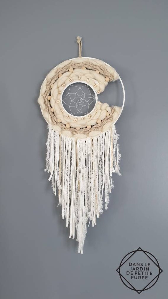 Attrape Rêves Dreamcatcher - Tissage Décoration Murale Bohème, Ethnique, Fait Main Mariage To The Mo