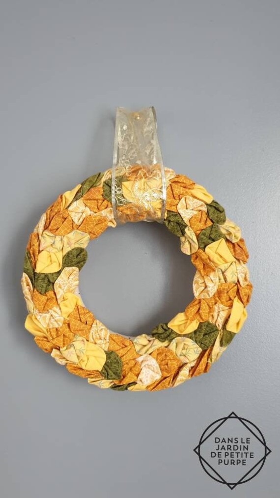 Couronne de Noel en Tissu - Décoration, Christmas Ornements