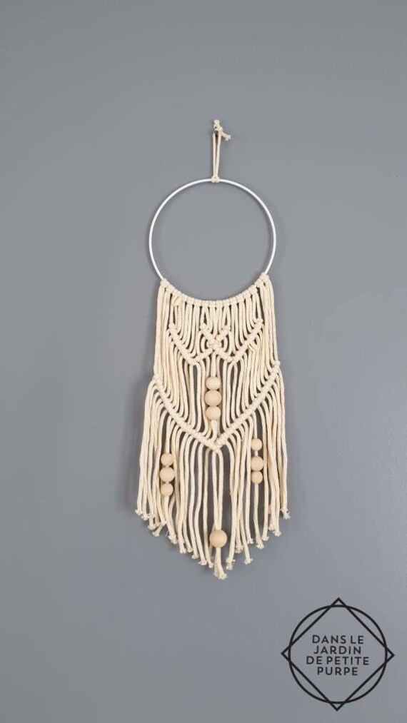 Attrape Rêves Dreamcatcher - Macramé Décoration Murale Bohème, Ethnique, Fait Main