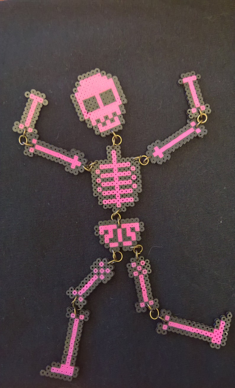 Minecraft Skeleton Perler Bead Pattern