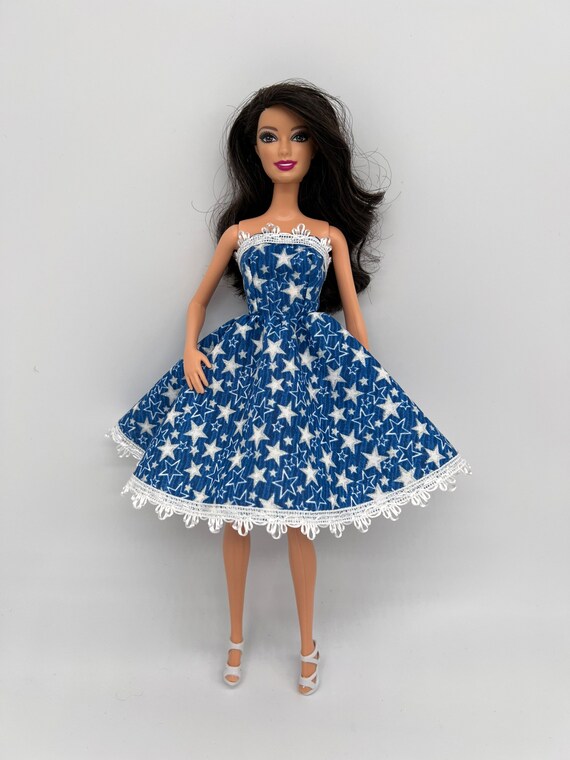 Starry Night Doll Dress 11.5 Doll Clothes 11.5 Doll Dress sparkly Doll Clothes affordable Doll Clothes chic Doll Clothes girls Gifts toys Etsy