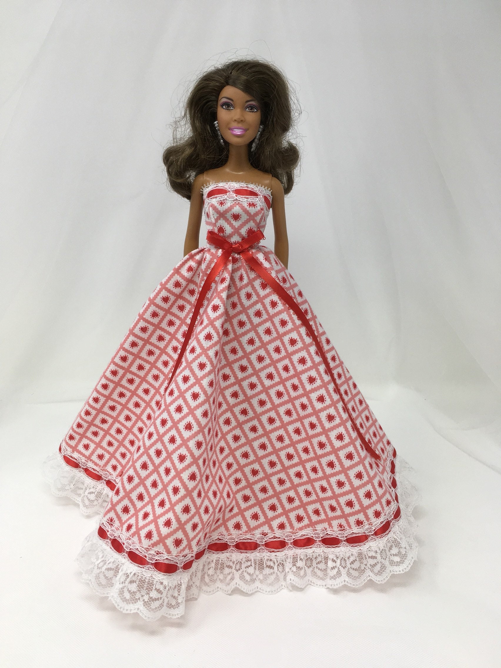 Beautiful Handmade Fashion Clothes Dress For Doll Cute Lovely Decor MECA