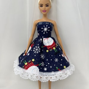 Santa Claus Doll Dress: Sparkly Christmas Holiday Clothes (11.5&quot; Doll)