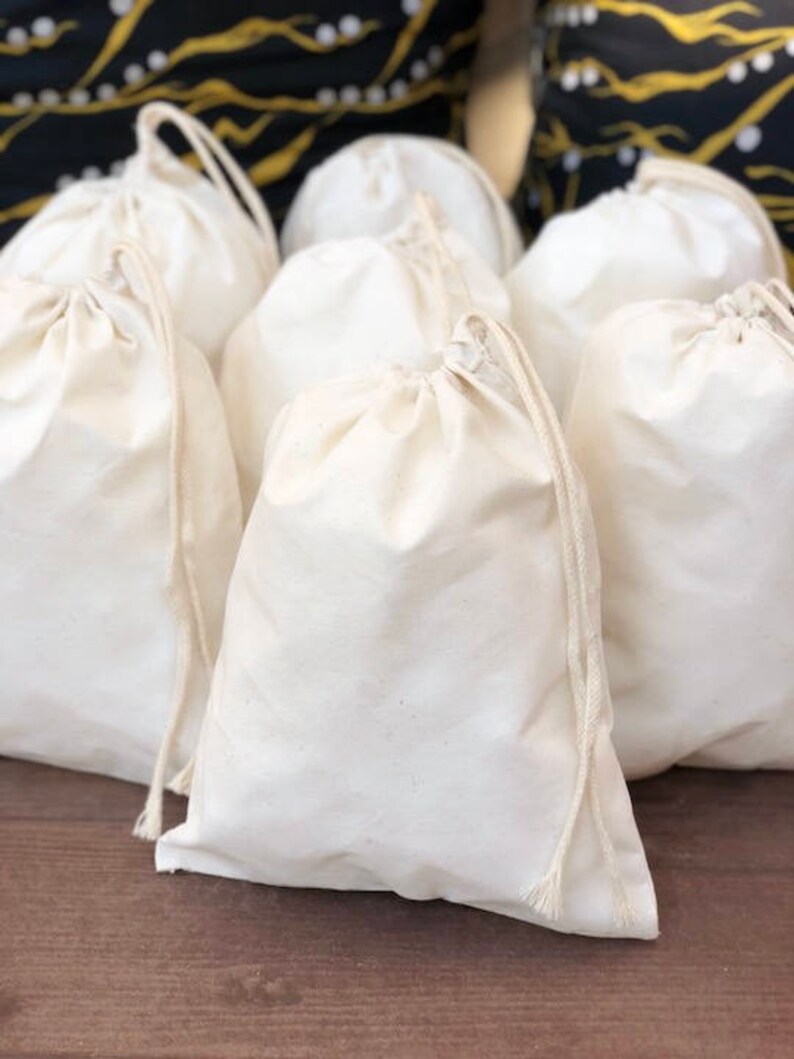 8 X 10 Inches Cotton Single Drawstring Muslin Bag. Natural | Etsy