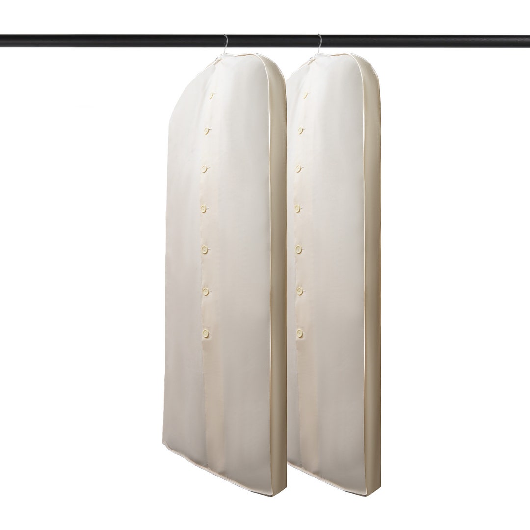 62 Inches Garment Bag Natural Cotton Garment Bag for Travel and Storage
