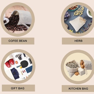 Cotton bags serve multiple purposes and can be used for both storage and packaging.