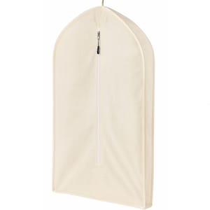 62 Inches Garment Bag - Cotton Garment Bag for Travel and Storage - Perfect for Suits, Dresses and All Your Wardrobe Essentials - 7 Pieces