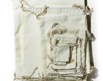 Premium Soft Cotton Bags – Reusable Drawstring Gift Bags, Breathable Worm Shipping Bags, Luxury Fabric Bags for Jewelry, or Packaging
