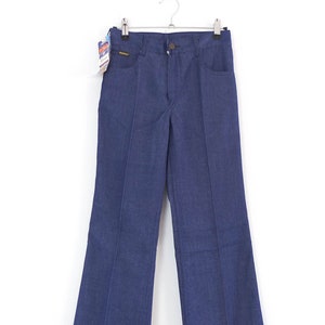 Vintage 70s Dark Blue Flare Jeans Women Vintage Deadstock - Etsy