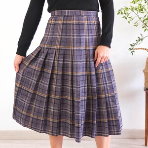 80s Tartan Skirt Etsy