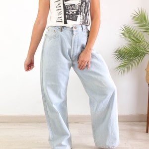 90s wide leg jean Etsy Espa a