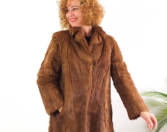 ジャケット・アウター 80S Vintage Fur Jacket Vintage 80s Jordache Faux Fur Jacket Gray Size 9/10 Mob Wife | eBay