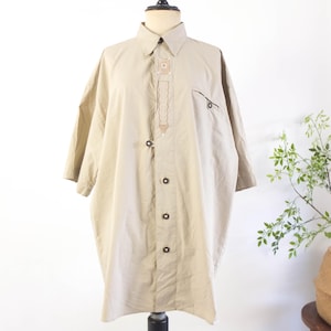 Camicia tradizionale vintage anni &#39;90 da uomo taglia XL, camicia dirndl anni &#39;90 con bottoni e maniche corte, camicia bavarese vintage Oktoberfest austriaca da uomo