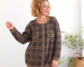 アメリビンテージ OLDEN PLAID KNIT Checkers_Lis_Smith_Brooklyn_Tw