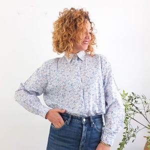 Chemise Vintage L.L. Bean - Coton Naturel - Taille XL - Manches Courtes - Neuf Avec étiquette Années 90