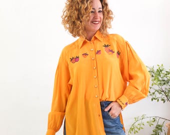 ESCADA MARGARETHA LEY シルクシャツ 魚柄 Vintage Escada Margaretha 