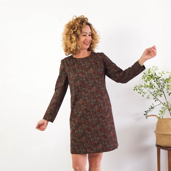 lularoe long sleeve dress LuLaRoe Ava Mutton Sleeve Dress 3XL Navy Blue