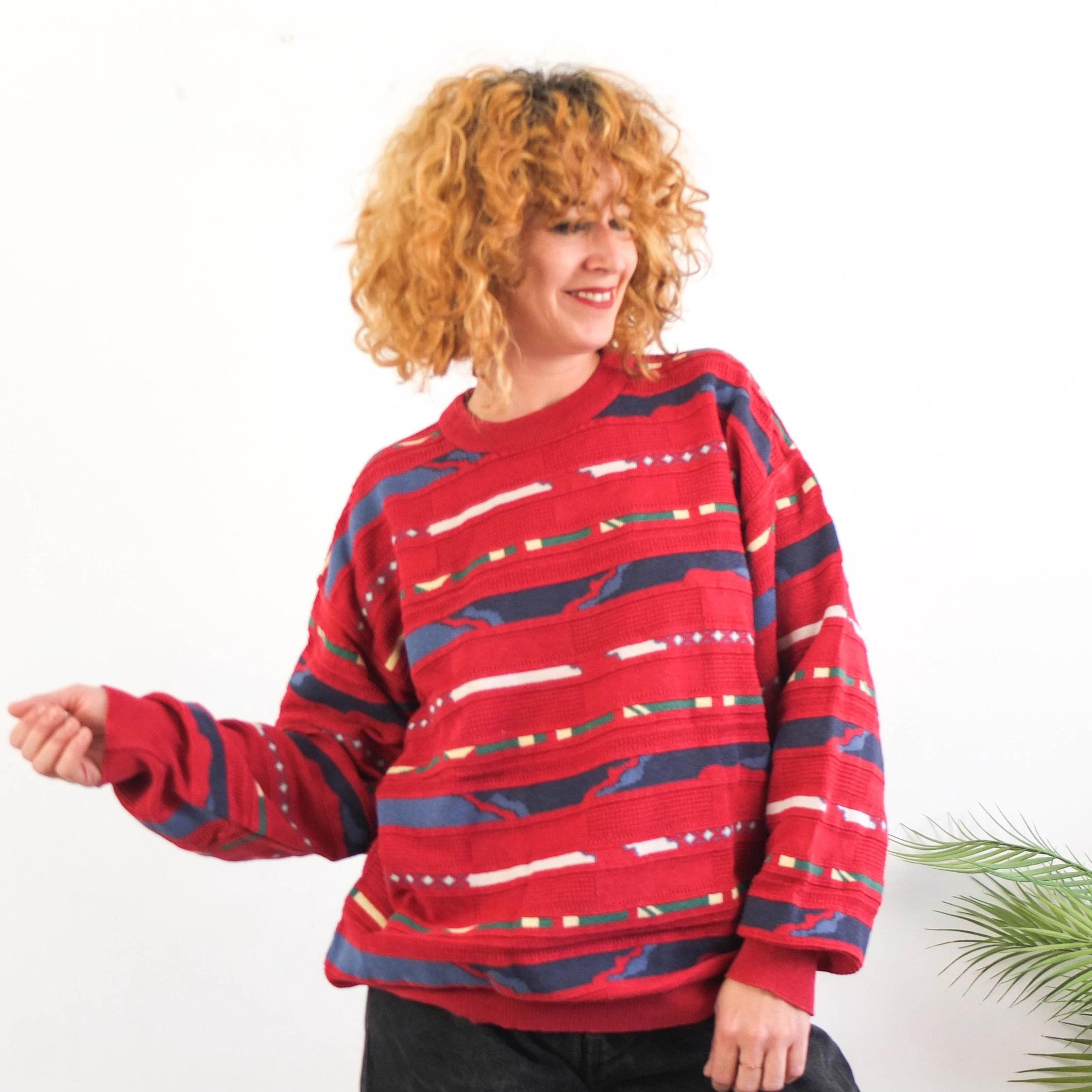 トップス 90s PPFM Stripe Sweater. il_fullxfull.6860515356_mfl1.jpg