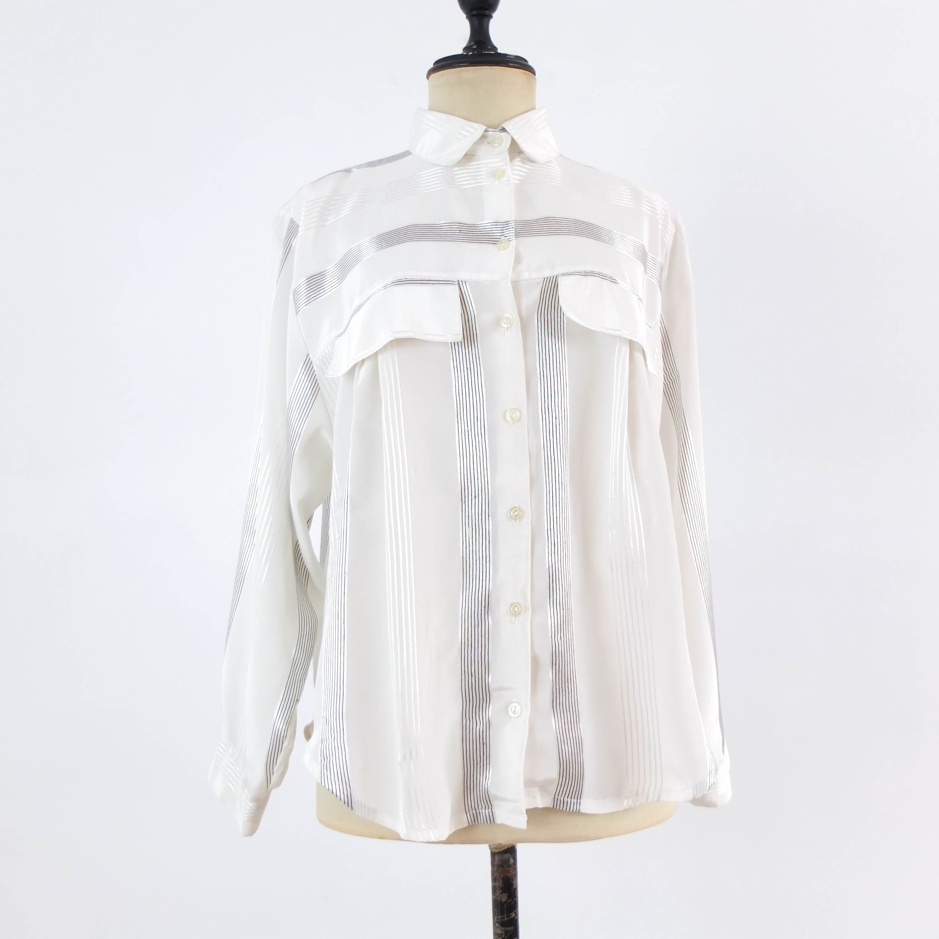 vintage drape White blouse tunic ✴︎ Vintage 70s California Dream Gauzy Cotton White Woodstock