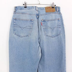 Calça jeans boyfriend vintage dos anos 90, perna reta, tamanho M, calça jeans larga estilo hip hop vintage dos anos 90, unissex, tamanho M - G imagem 8