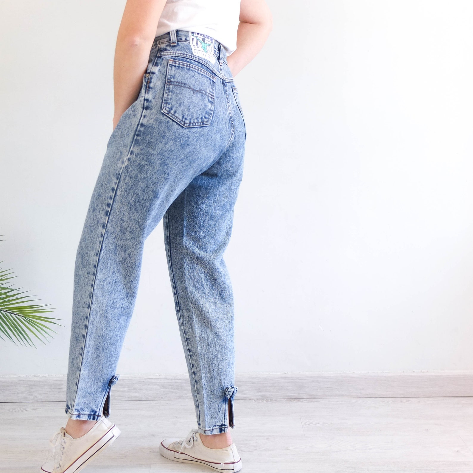 Vintage 80s high waisted baggy jeans Vintage 80s women mom | Etsy