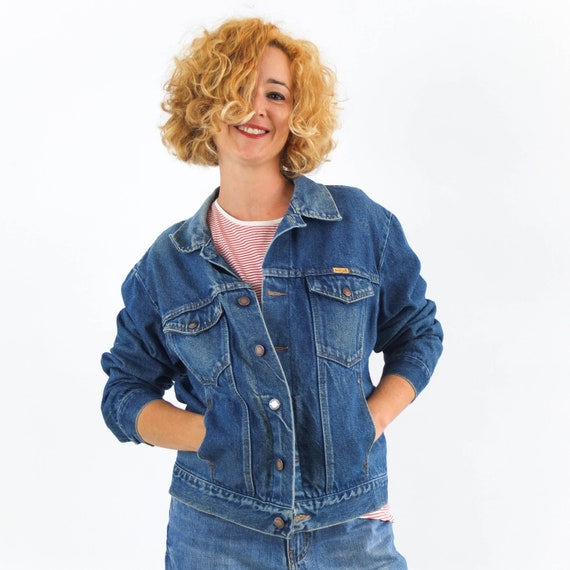 90s style jean jacket
