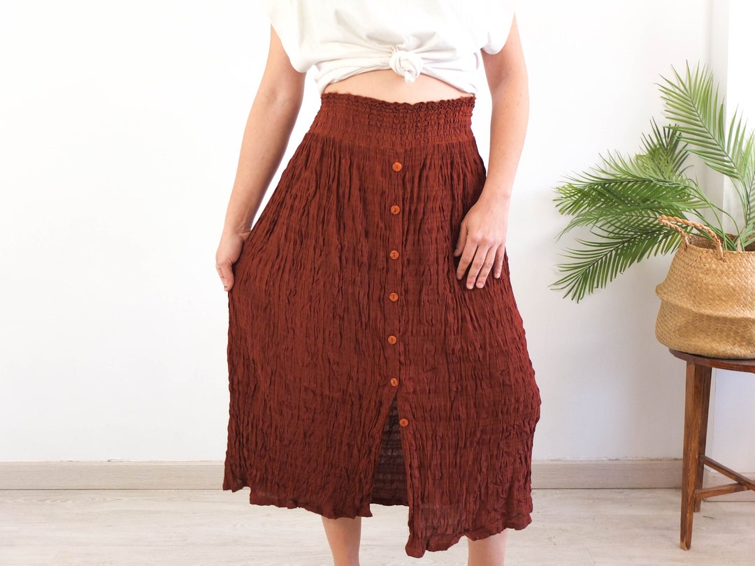 Shibori Vintage Indian Maxi Skirt