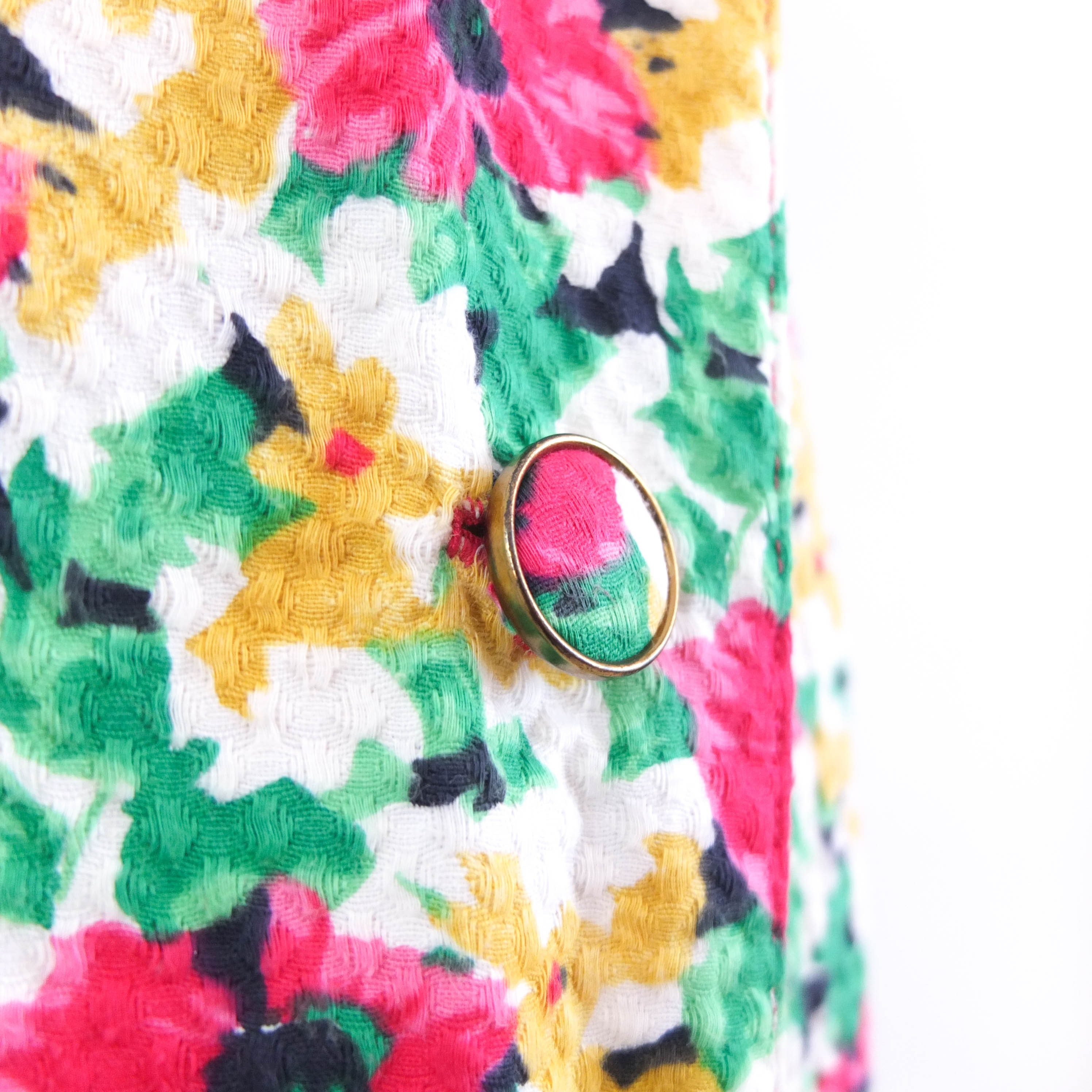 Vintage 80er buntes Blumengartenkleid 80er Kurzarm Bleistift | Etsy