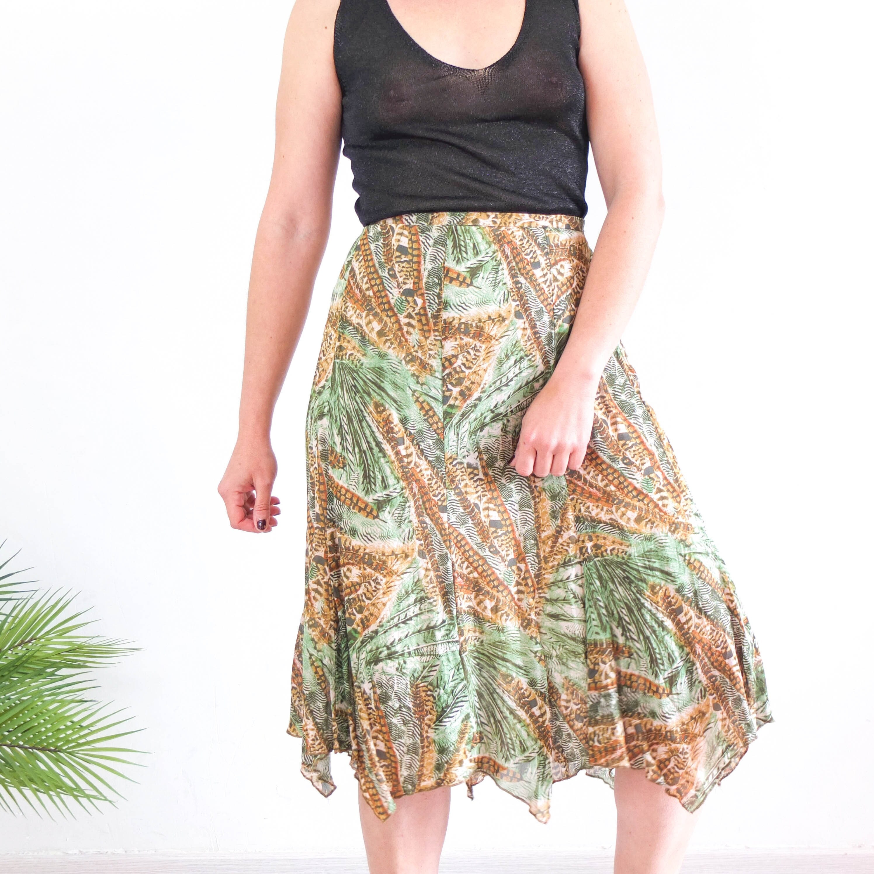 AMERI　SULLY SHEER FLARED SKIRT AMERI SULLY SHEER FLARED SKIRT - メルカリ