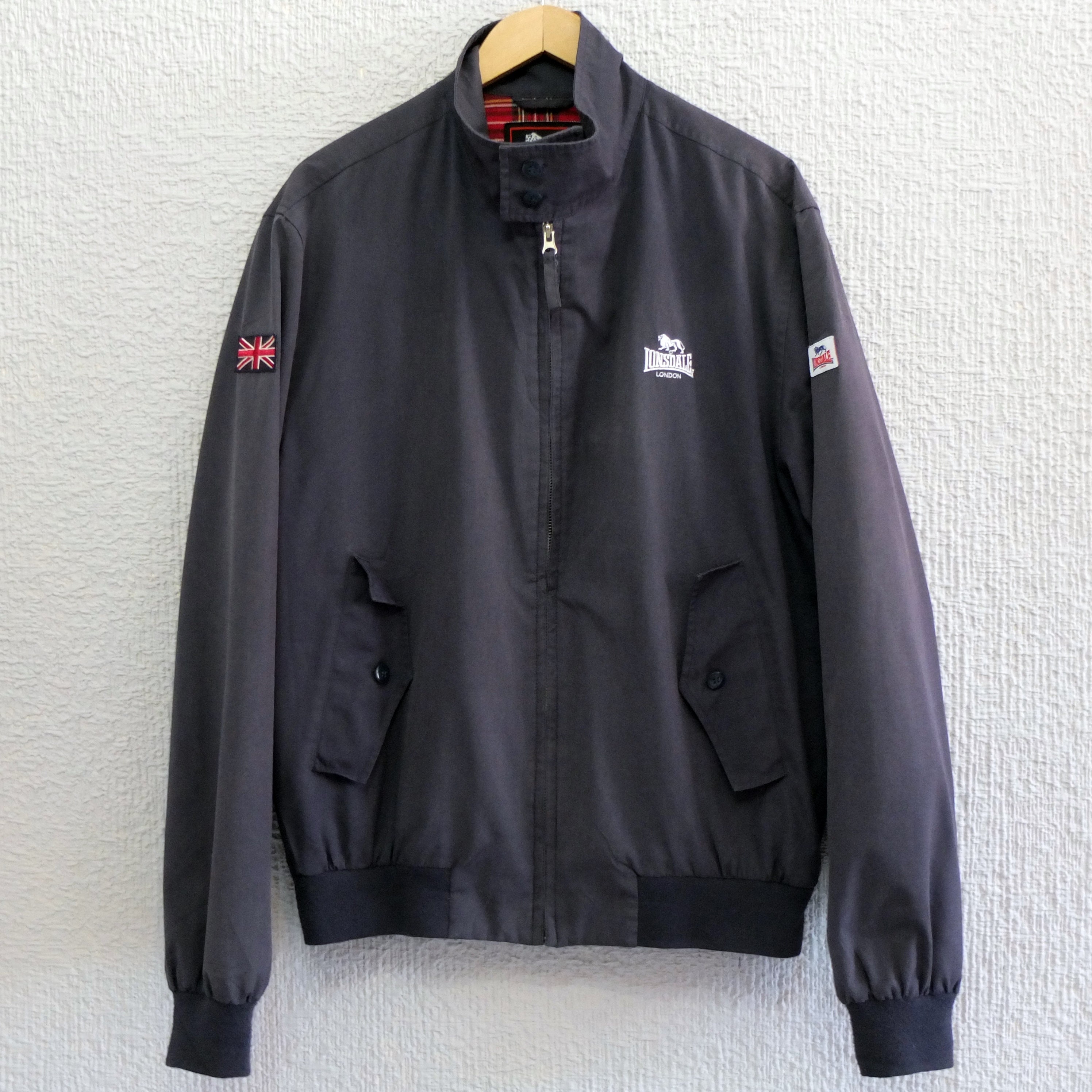 Vintage Blue Harrington Jacket, Vintage Lonsdale Bomber