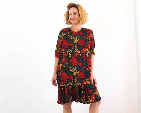 ワンピース Flower vintage dress merry jenny ワンピース vintage flowerワンピース : ZOZOTOWN