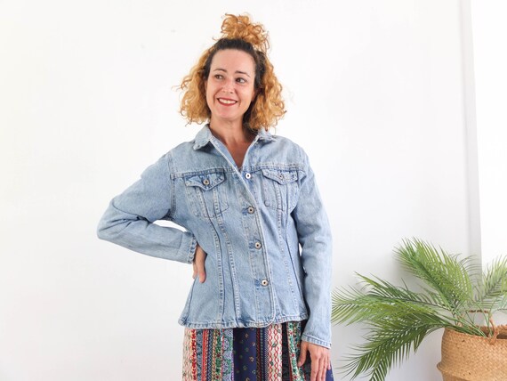 slim fit dress slacks Women’s Denim Jacket Dress – Wash Lab Sea Blue / S