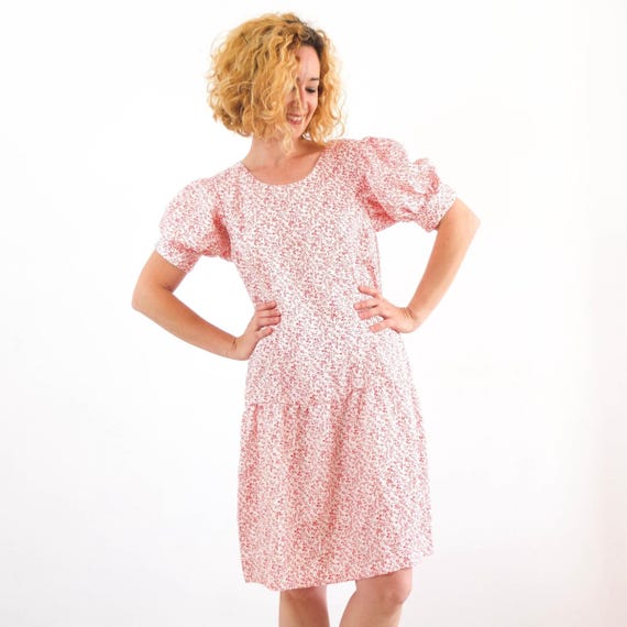 80's style mini dress Vintage 80s stretch Off shoulder mini dress