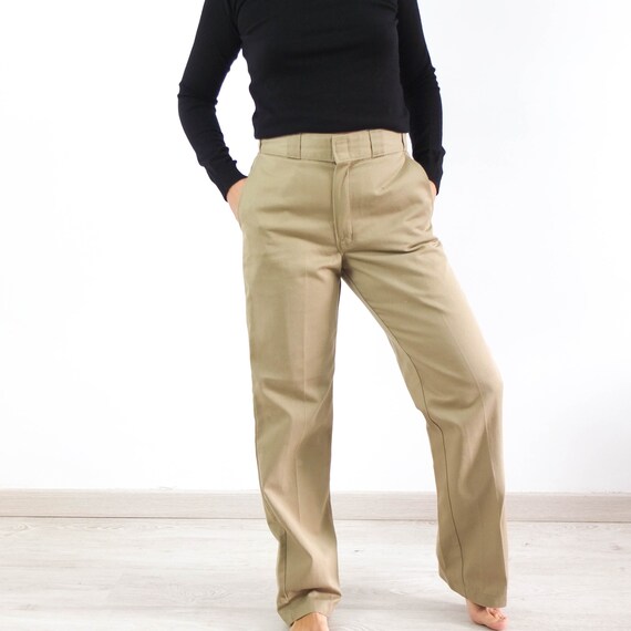 Vintage Beige Dickies Pants 90s Work 