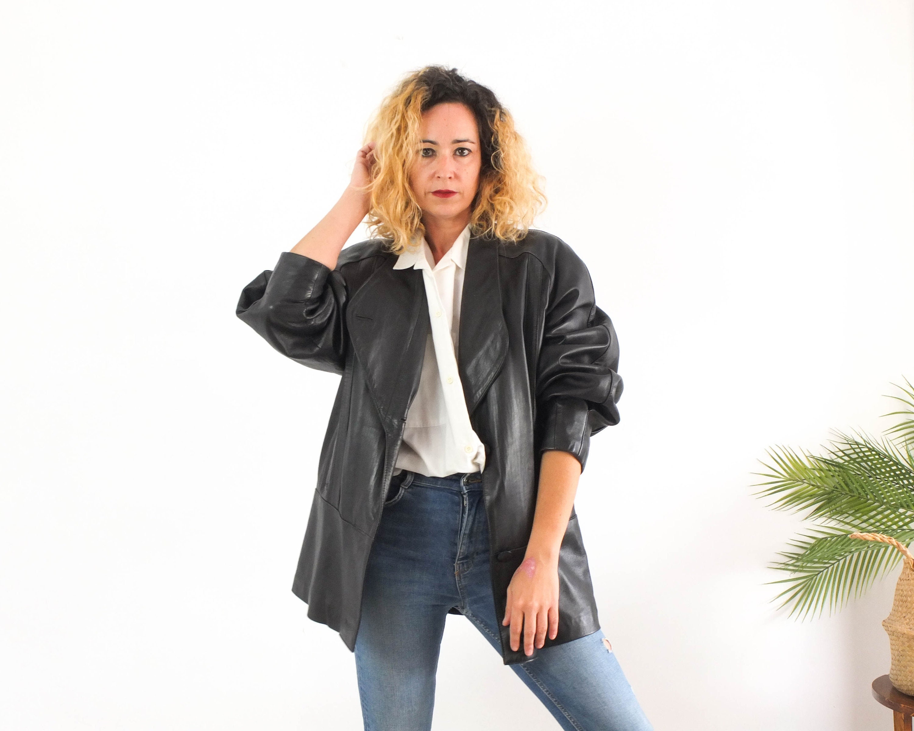80's shoulder jacket Etsy España