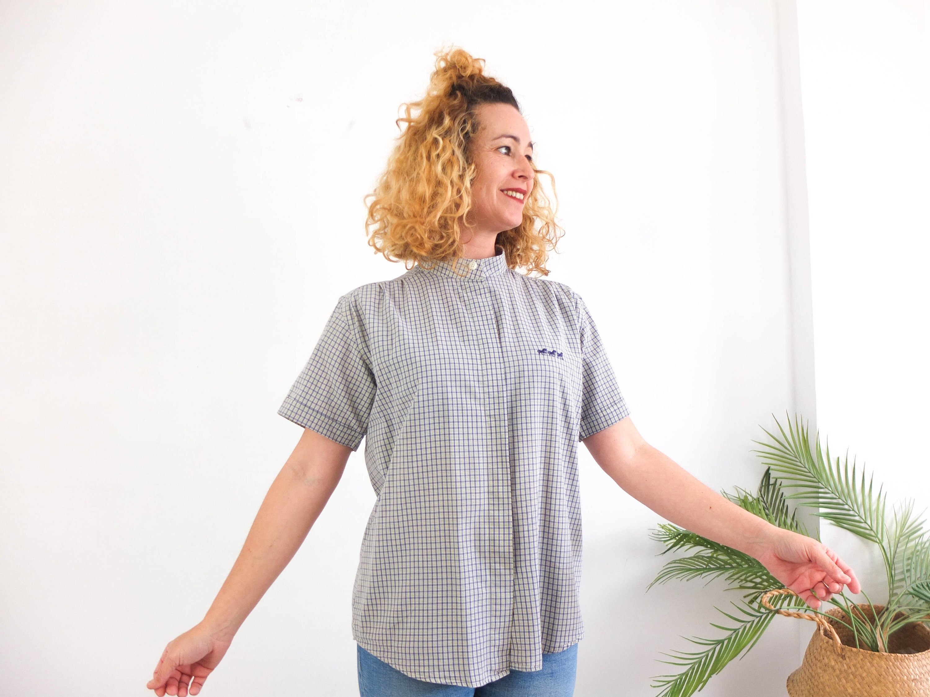 Chemise Sans Manches Femme Vintage équitation - Taille 36 - Fabriquée Au Japon