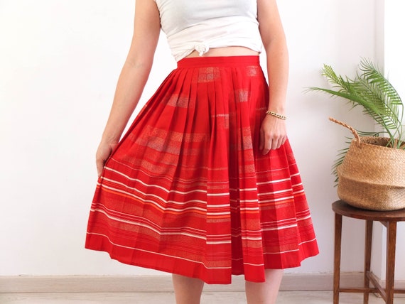 80s pleated midi skirt hotsell