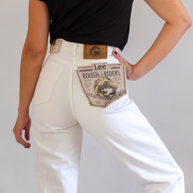 lee white jeans
