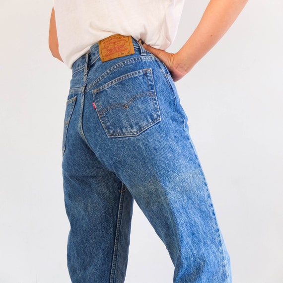 Vintage Levis boyfriend jeans, Vintage blue womens