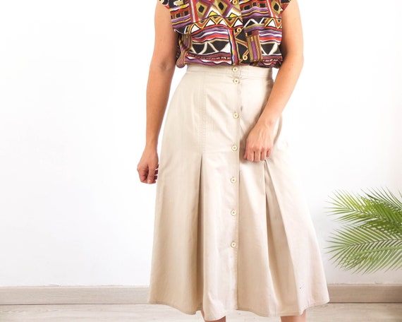 High waisted pleated skirt 80 hotsell