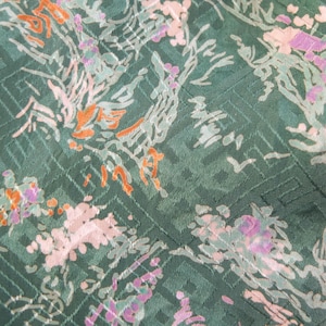 Conjunto vintage de los años 80 con vestido y chaqueta floral, conjunto de dos piezas de vestido de verano con chaqueta ligera de los años 80, traje de cárdigan a juego de los años 80 XL 2XL imagen 12