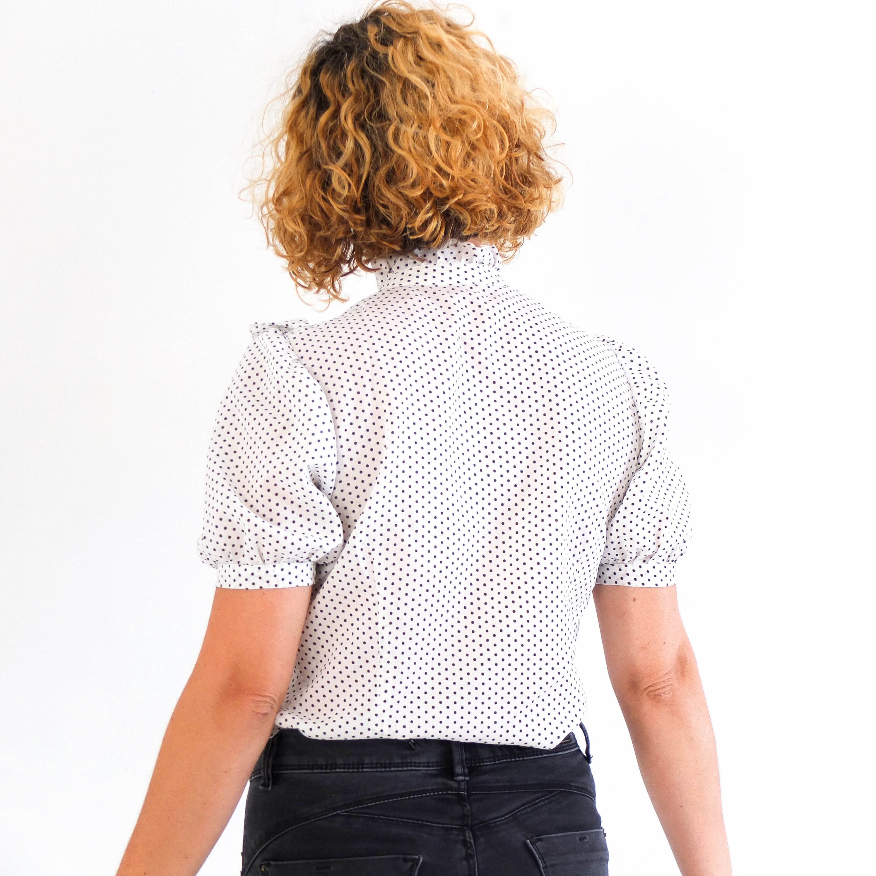 Vintage White Prairie Blouse Vintage 