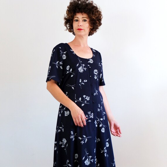 Plus Size Floral Print Button Down Maxi Dress Plus Size Floral Print Button Down Maxi Dress