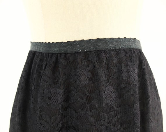 Lace Slip Skirt - Black main image 0