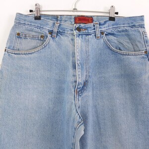 Calça jeans boyfriend vintage dos anos 90, perna reta, tamanho M, calça jeans larga estilo hip hop vintage dos anos 90, unissex, tamanho M - G imagem 5