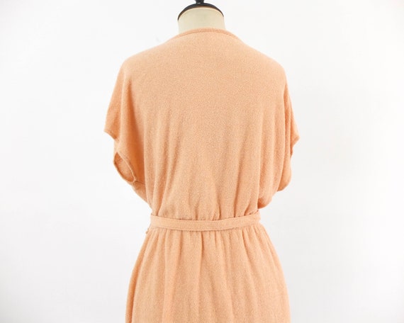 Vintage 70s terry cloth dress, 70s summer retro d… - image 6